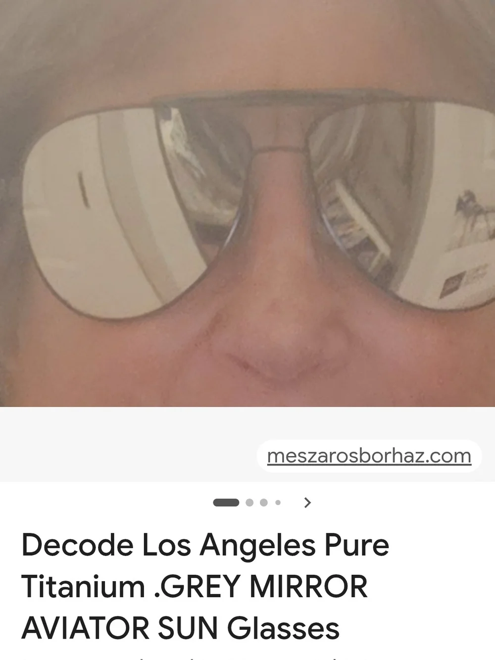 decode Los Angeles Grey TitaniumAviator Sunglasses with Mirrored Silver Lenses.